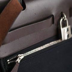 Hermes Herbag 31 Black/Ebene R Square Stamp