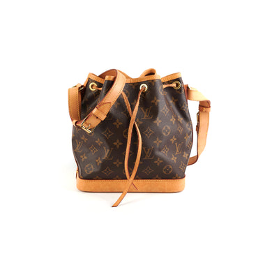 Louis Vuitton Noe BB Monogram Canvas Shoulder Bag Brown