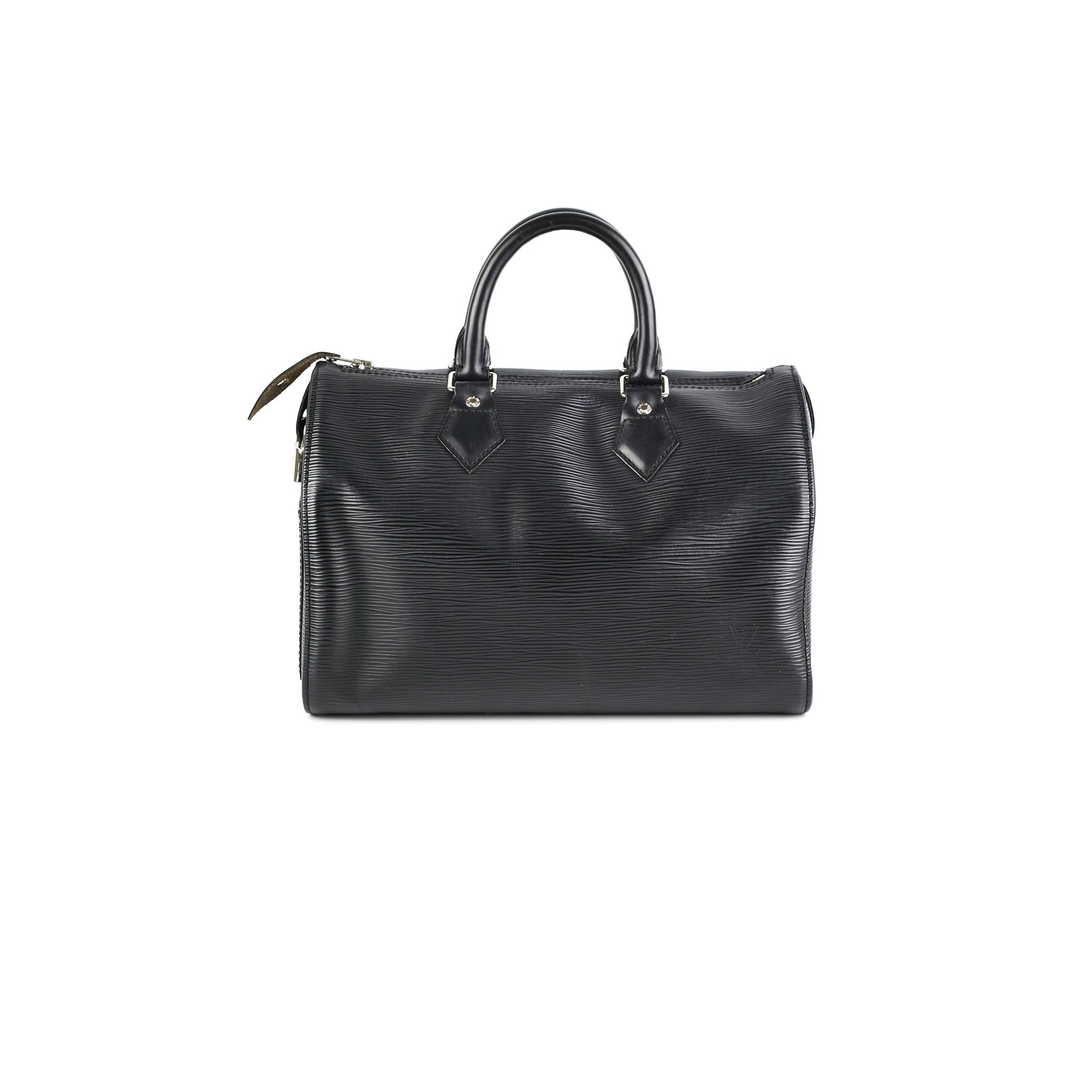 LOUIS VUITTON Louis Vuitton Epi Speedy 30 Handbag Boston Bag Leather Noir  Black M59022