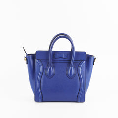 Celine Nano Luggage Blue Bag