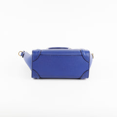 Celine Nano Luggage Blue Bag