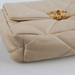 Chanel 19 Small Beige Crossbody Bag