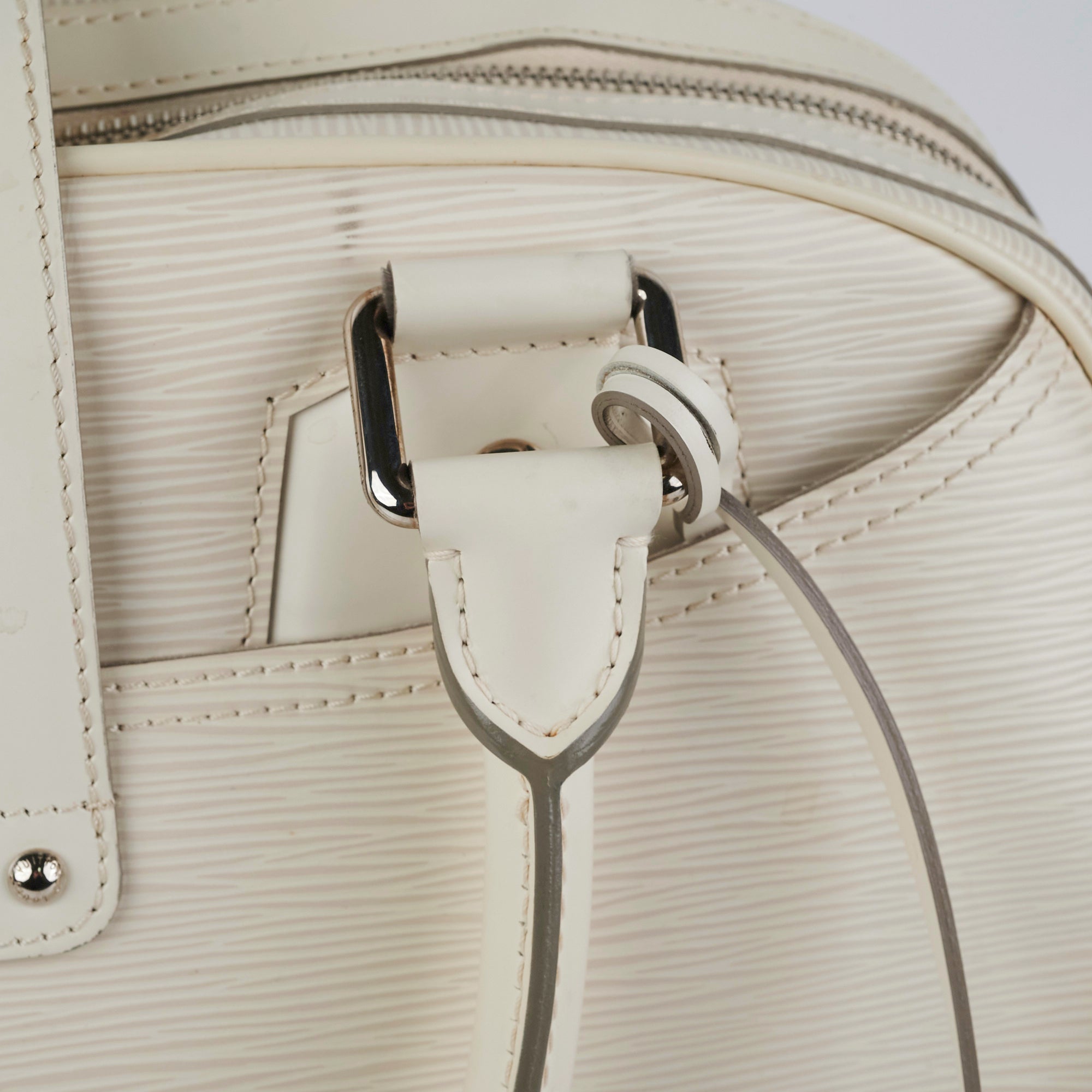 Louis Vuitton Cream Epi Bowling Bag - THE PURSE AFFAIR