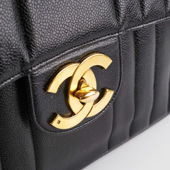 ITEM 33 - Chanel Vintage Caviar Jumbo Black