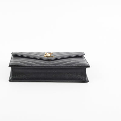 Saint Laurent Wallet On Chain WOC White - THE PURSE AFFAIR