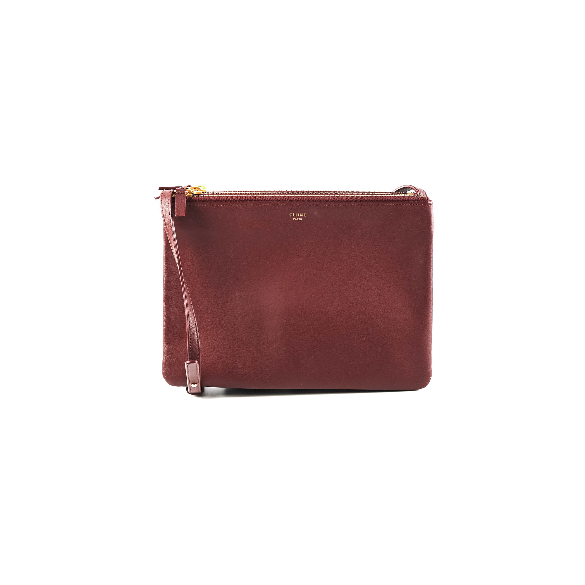 Celine Trio Bag Burgundy - THE PURSE AFFAIR