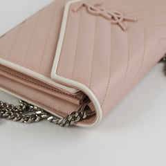 Saint Laurent Envelope Pink Wallet On Chain WOC