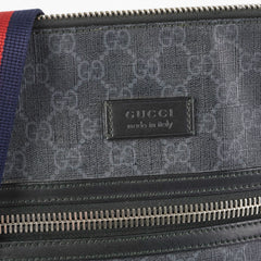 Gucci Black Messenger Monogram Shoulder Bag