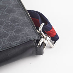 Gucci Black Messenger Monogram Shoulder Bag