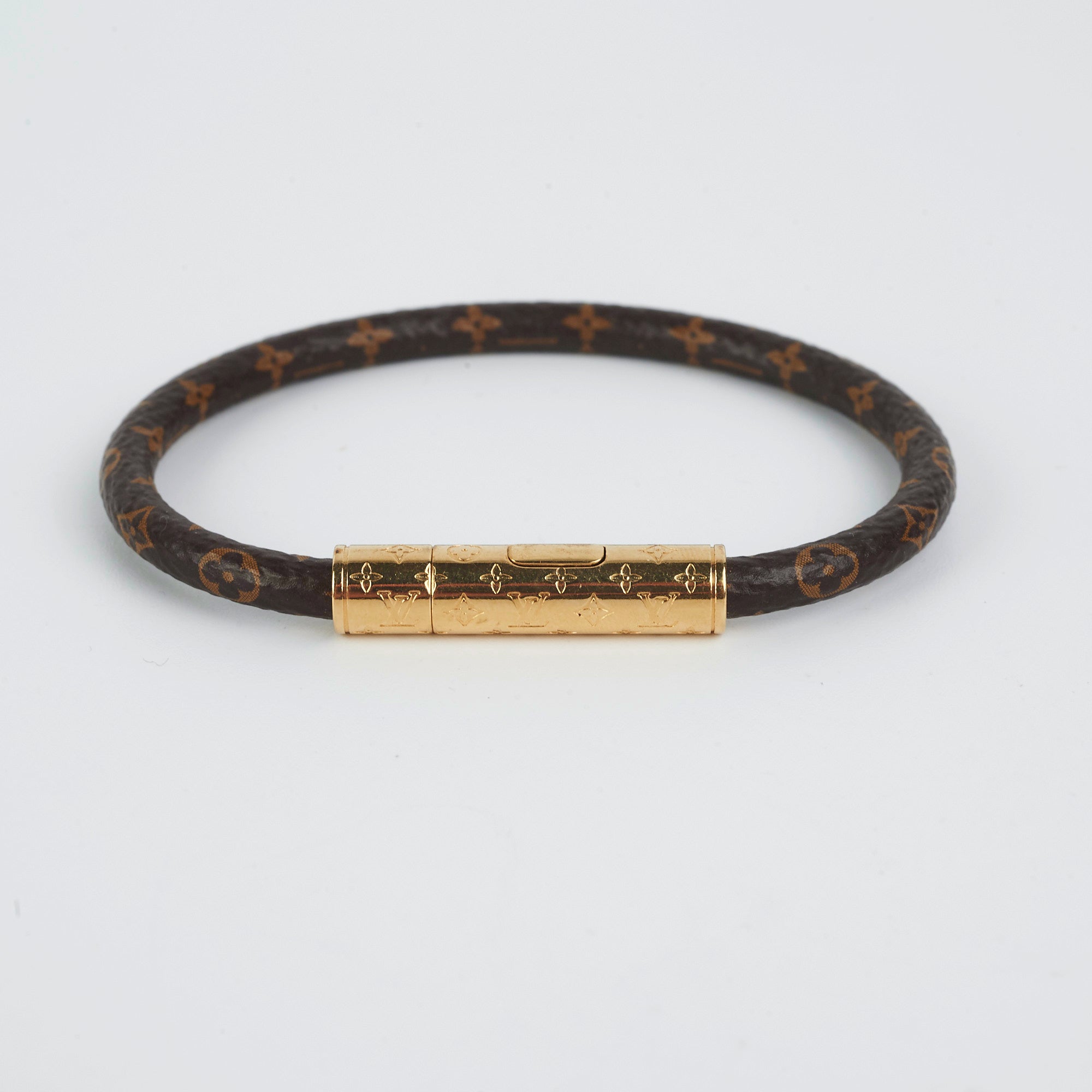 Louis Vuitton - Daily Confidential Bracelet - Monogram - Black - Size: 19 - Luxury