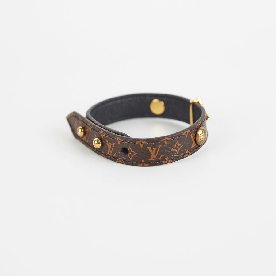 Louis Vuitton - Daily Confidential Bracelet - Monogram - Black - Size: 17 - Luxury