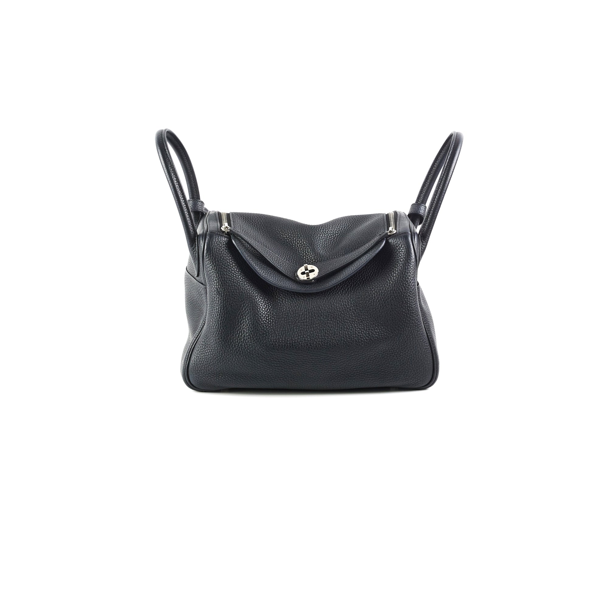 HERMES LINDY 30 CLEMENCE IN BLACK SHW STAMP C