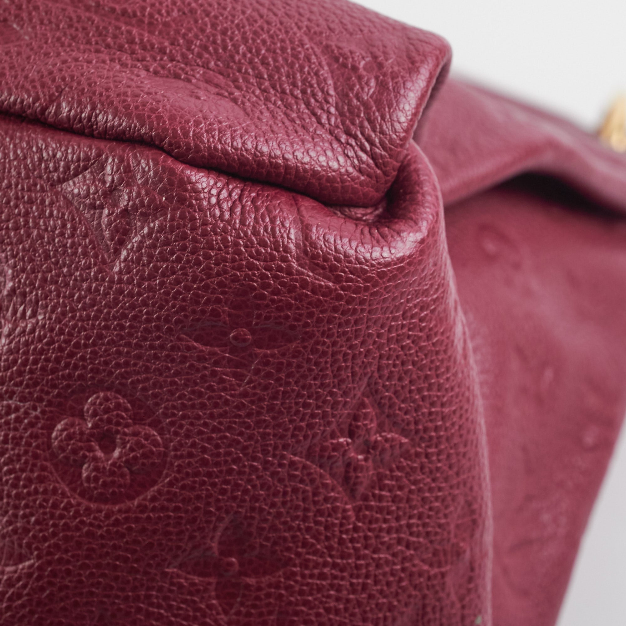Louis Vuitton Burgundy Empreinte Leather Artsy MM Bag Louis