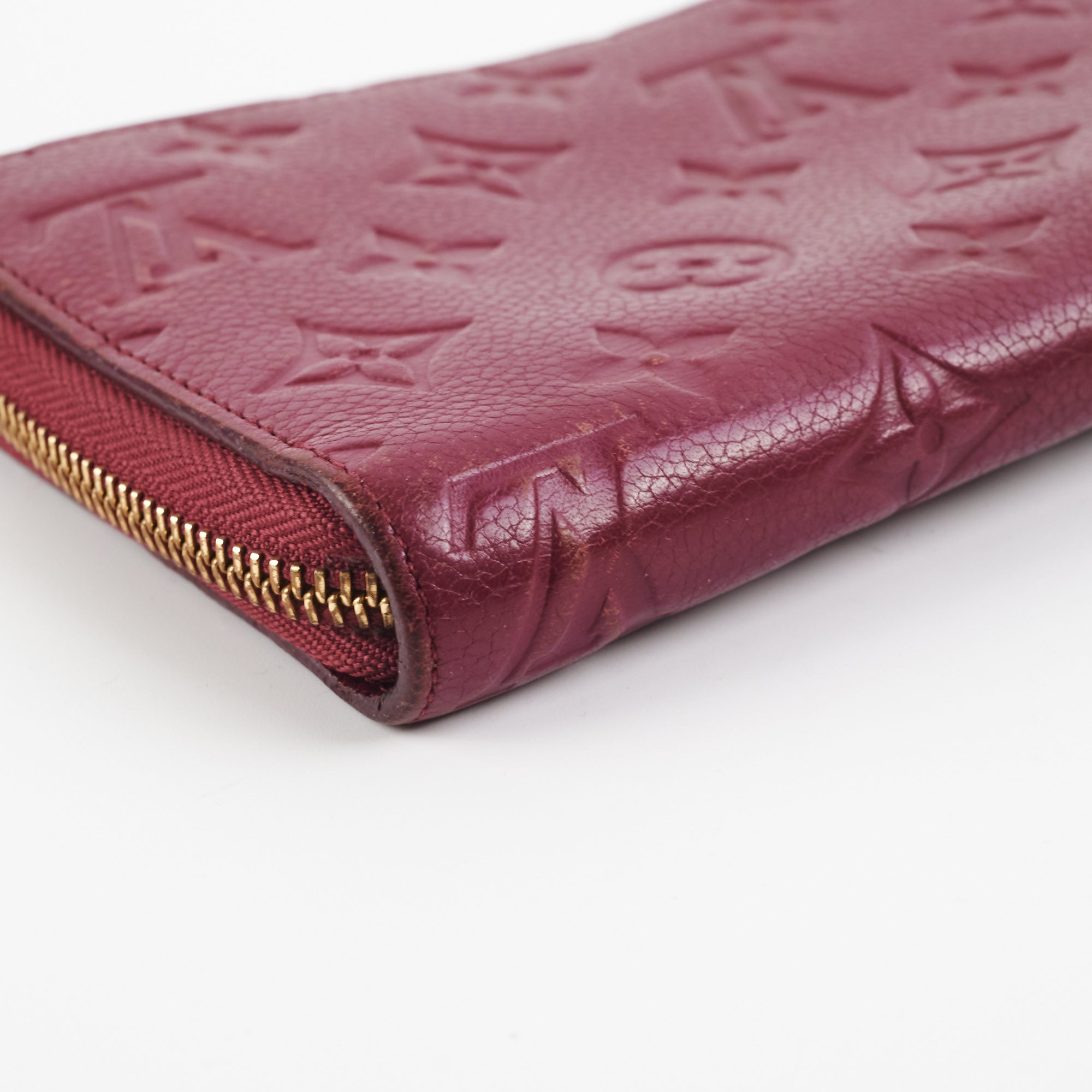 Mahina leather wallet Louis Vuitton Burgundy in Leather - 29607210