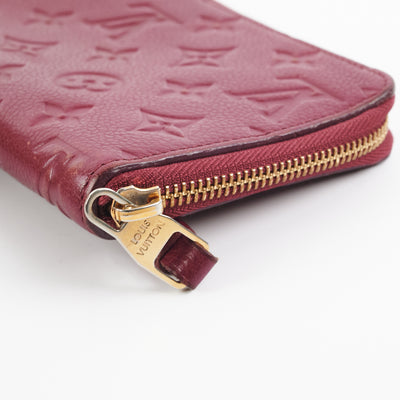 Leather wallet Louis Vuitton Burgundy in Leather - 25492859