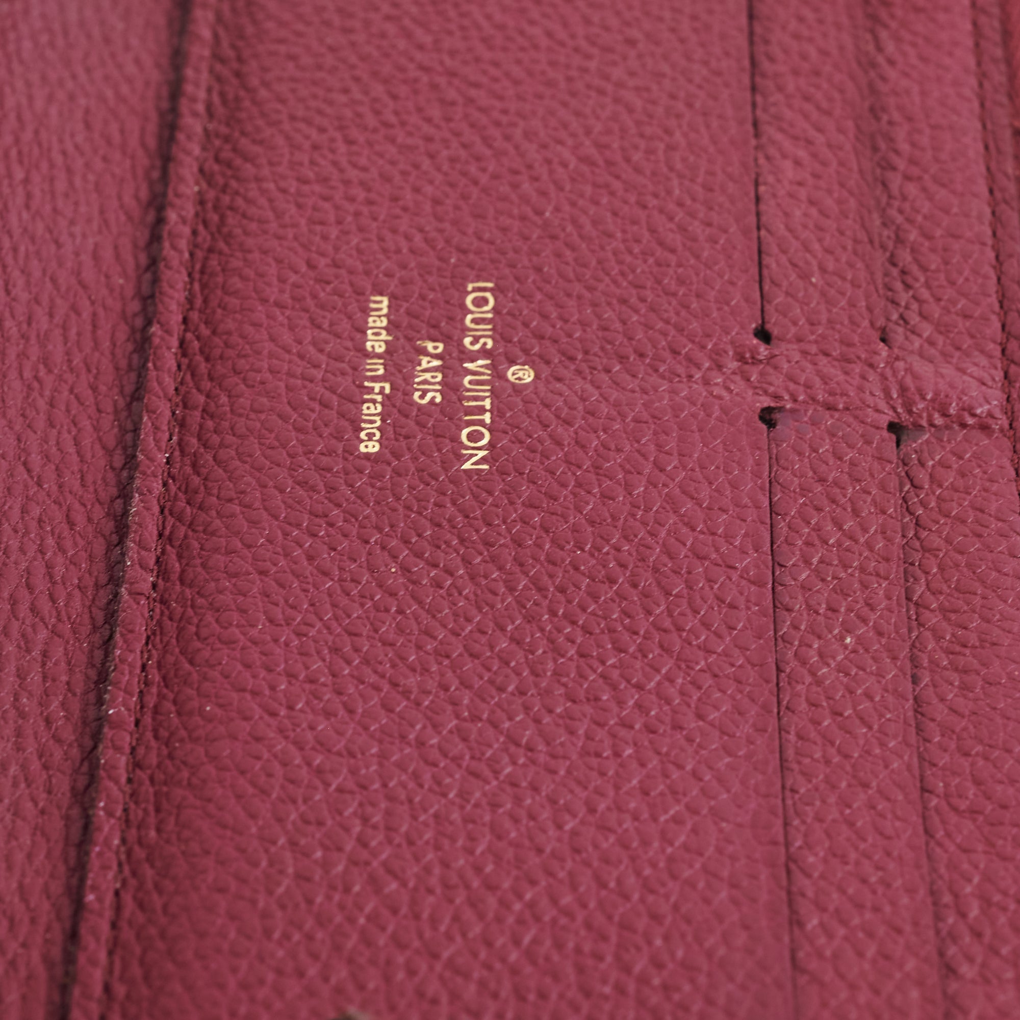 Louis Vuitton Empreinte Zippy Long Burgundy Monogram Wallet - THE PURSE  AFFAIR