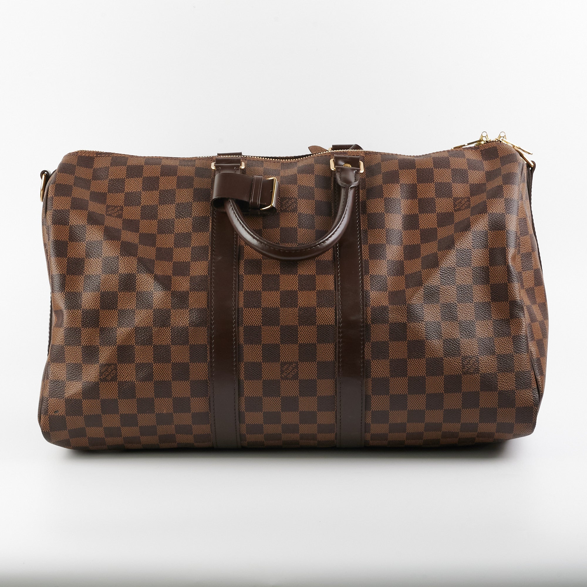 LOUIS VUITTON Damier Ebene Keepall Bandouliere 45 1218135