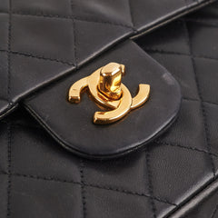 Chanel Vintage Classic Medium/Large 24K Gold Black