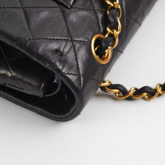 Chanel Vintage Classic Medium/Large 24K Gold Black