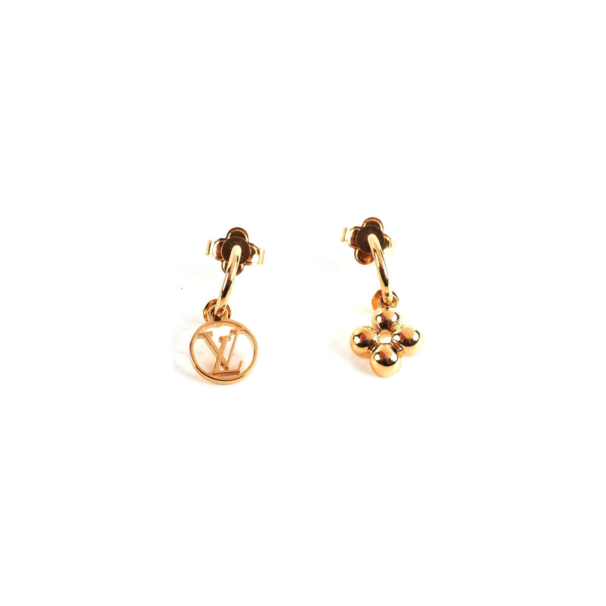 Louis Vuitton, Jewelry, Louis Vuitton Gamble Dice Gold Drop Earring