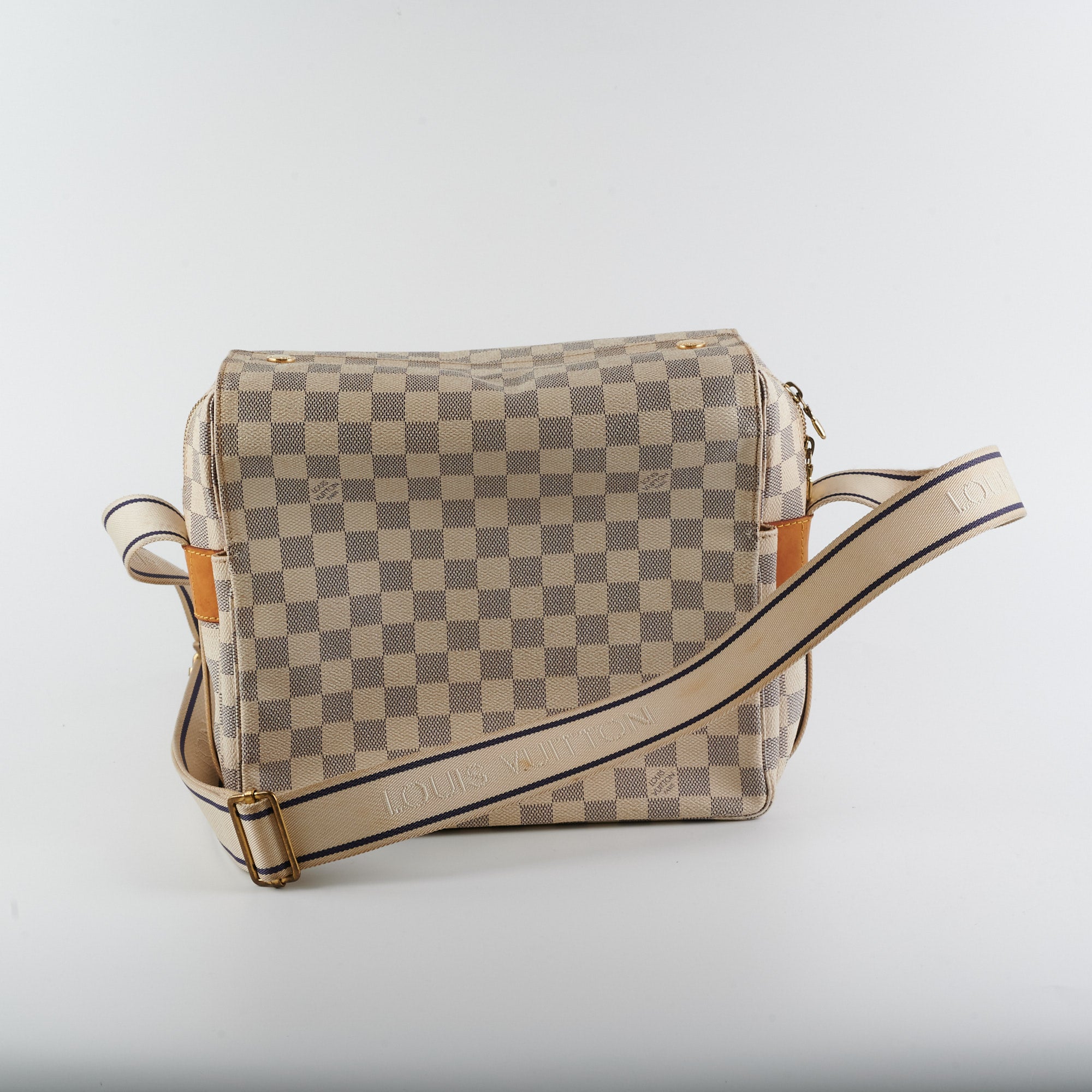 Louis Vuitton LV Damier Ebene Naviglio Messenger Sling Bag Luxury Bags   Wallets on Carousell