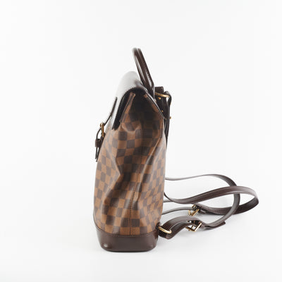 Louis Vuitton Soho Damier Ebene Backpack Bag Brown