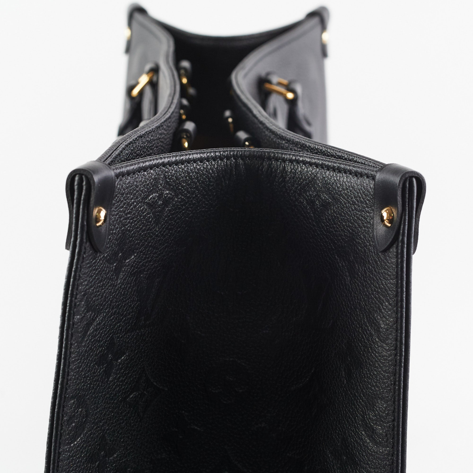 Comme des Garçons x Louis Vuitton Black Monogram Empreinte Bag with Holes