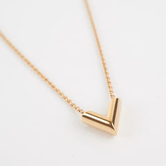 Louis Vuitton Essential V Gold Necklace