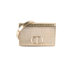 HOLD BC Dior 30 Montaigne Belt Bag With Chain Metallic Patent Gold