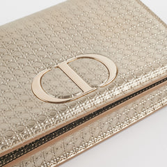 HOLD BC Dior 30 Montaigne Belt Bag With Chain Metallic Patent Gold