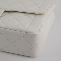 Chanel Quilted Vintage Flap White 24K Gold