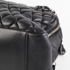 Chanel Quilted Bowling Handbag Black