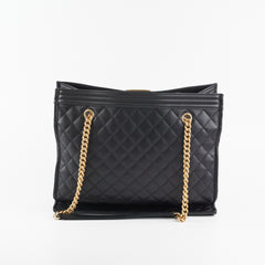 Chanel Boy Tote Bag Black