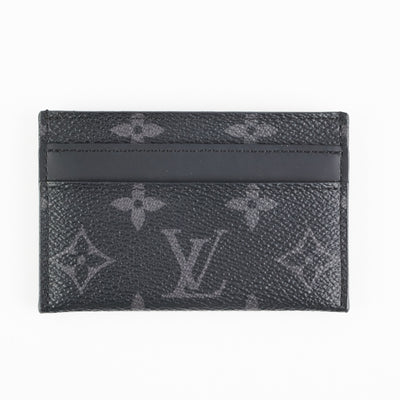 Louis Vuitton Double Card Holder Black Monogram Eclipse