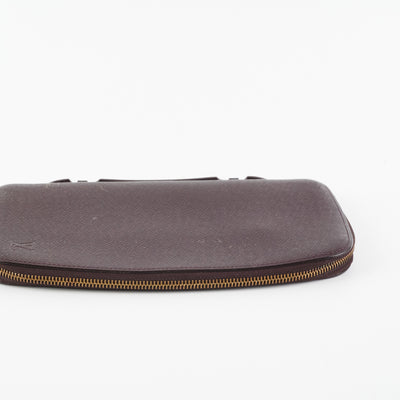 Louis Vuitton Orsay Taiga Leather Clutch Bag Purple