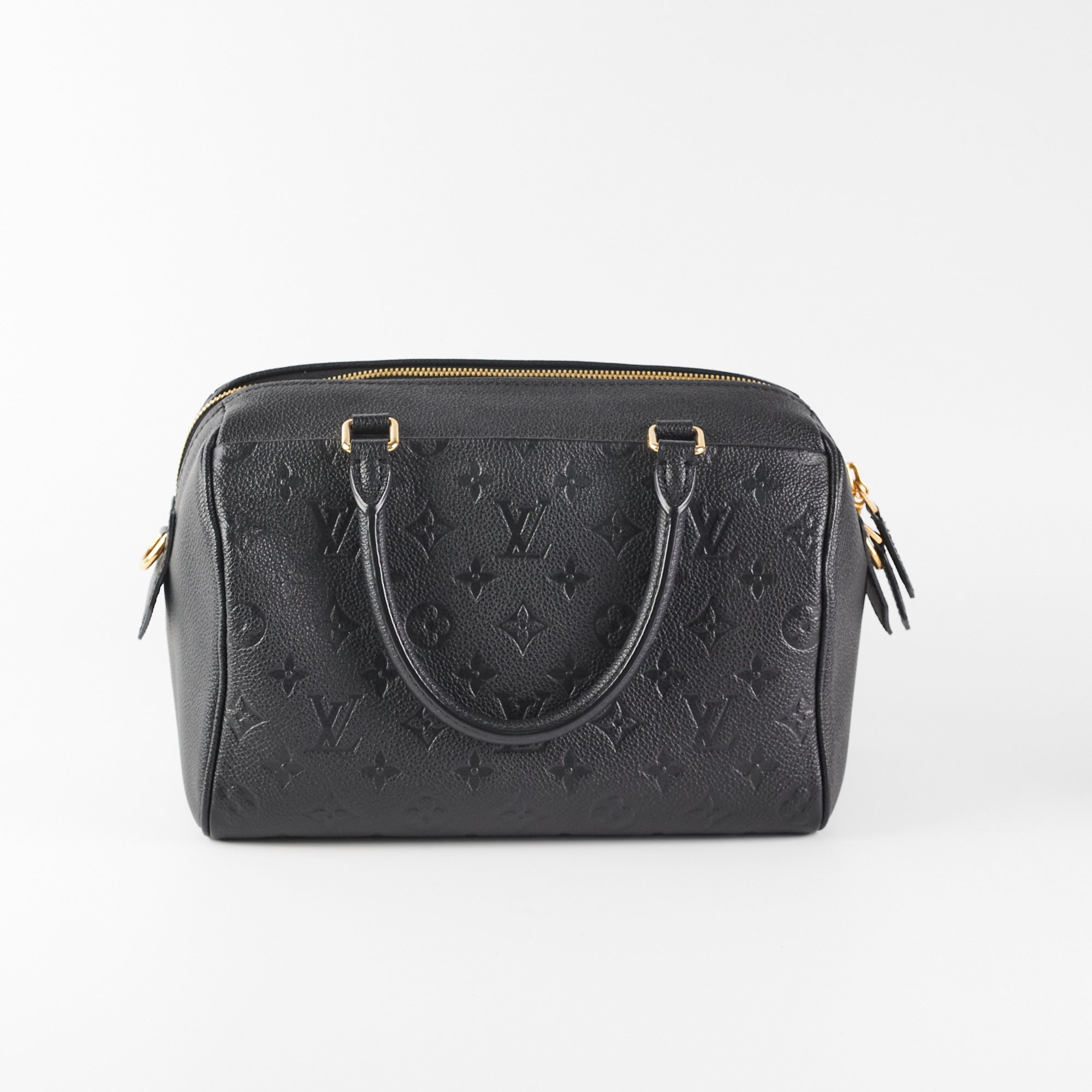M46736 Louis Vuitton Speedy Bandouliere 25 Black Monogram Empreinte grained  cowhide leather – Louis Vuitton Outlet USA