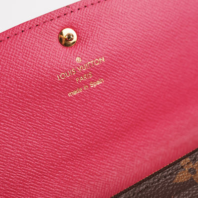 Louis Vuitton Emilie Wallet Monogram Fuchsia - THE PURSE AFFAIR