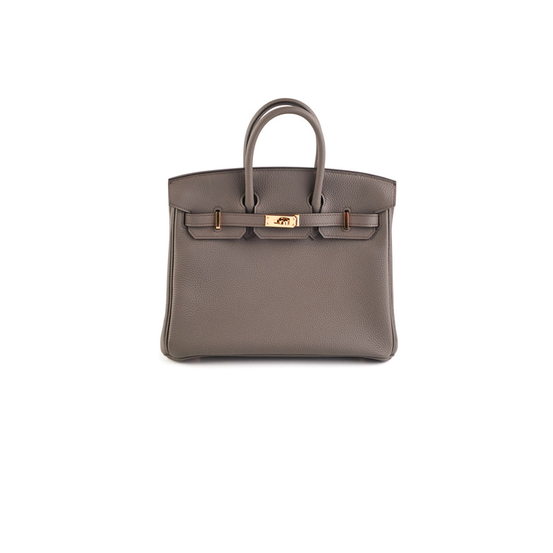 Hermes Birkin 25 Etain Togo Stamp Z (2021) - THE PURSE AFFAIR