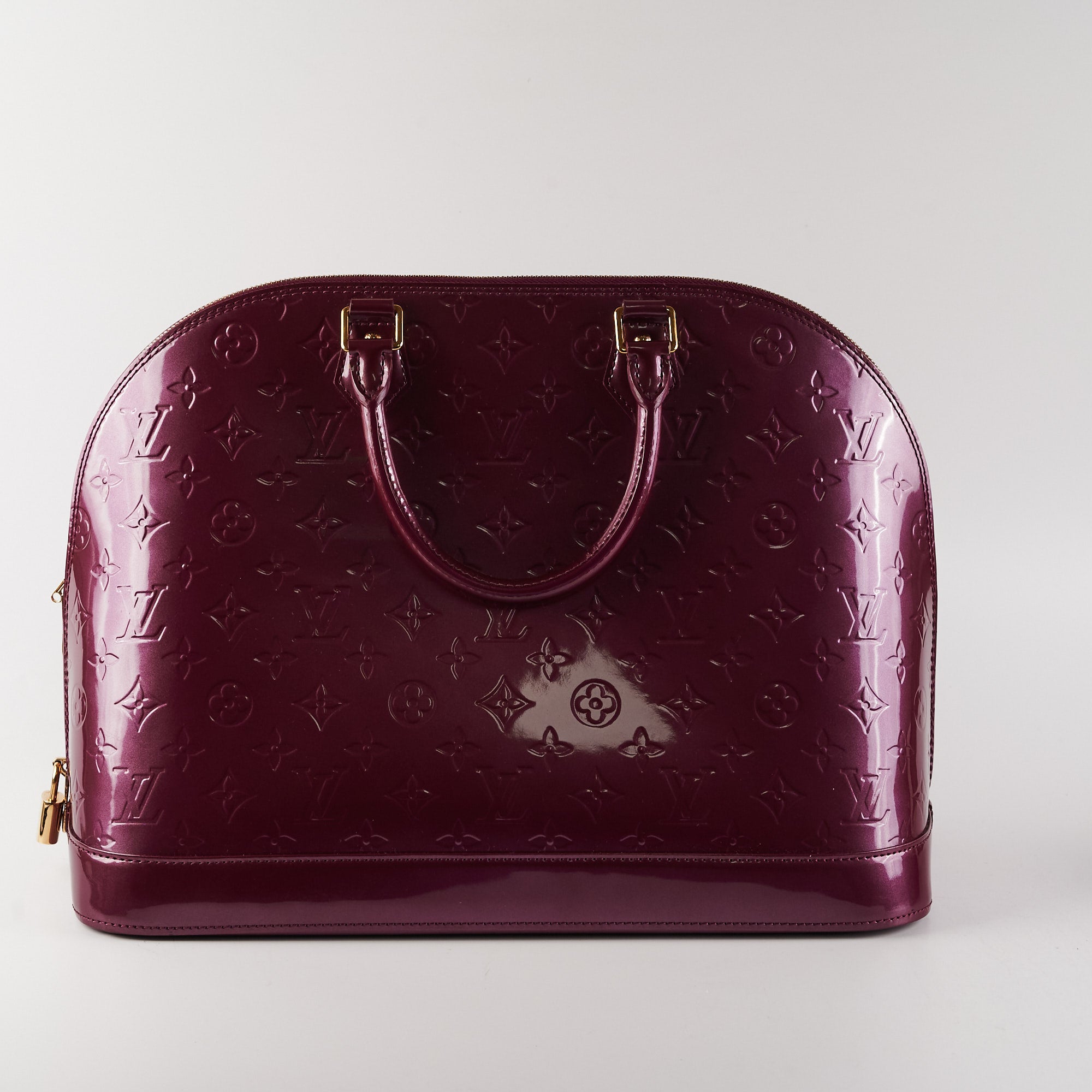 Louis Vuitton Purple Vernis Alma GM Leather Patent leather ref.977265 -  Joli Closet