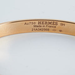 Hermes Collier De Chien Bangle Yellow Gold (Size SH)