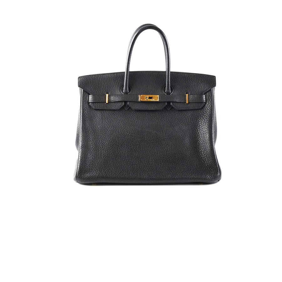 Hermes Clemence Birkin 35 Black - Price in Description - THE PURSE AFFAIR