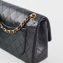 Chanel Vintage Quilted Small Classic Flap Black