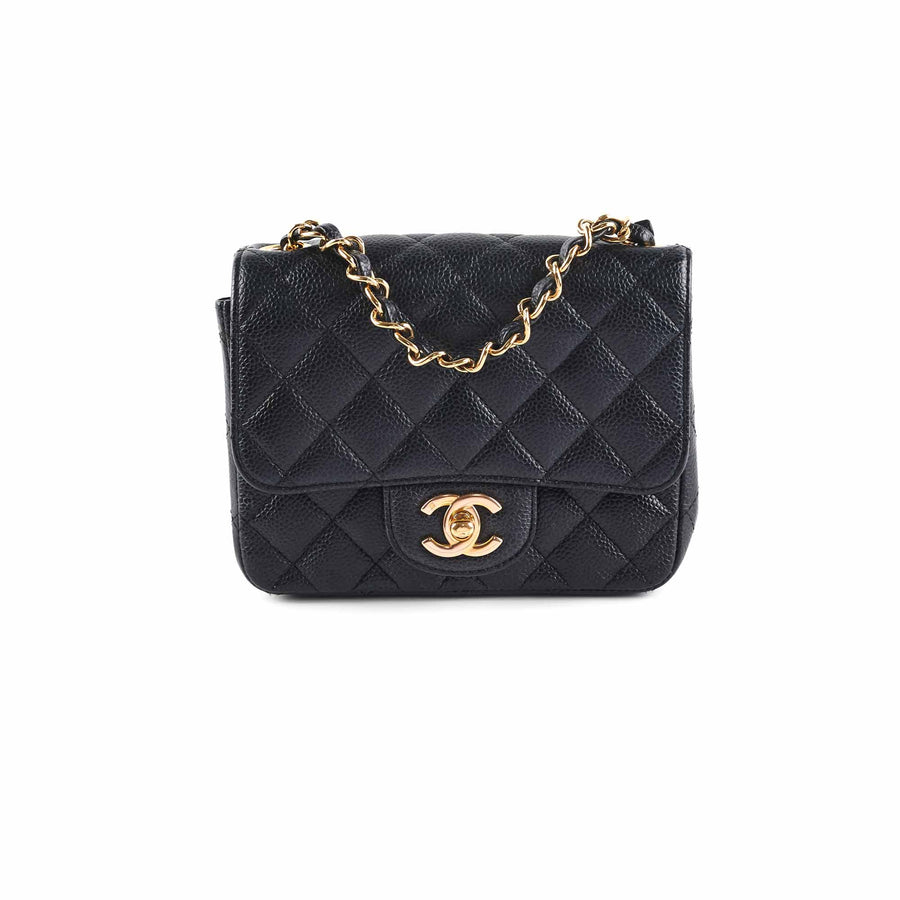 Chanel Pink Caviar Compact Wallet - THE PURSE AFFAIR