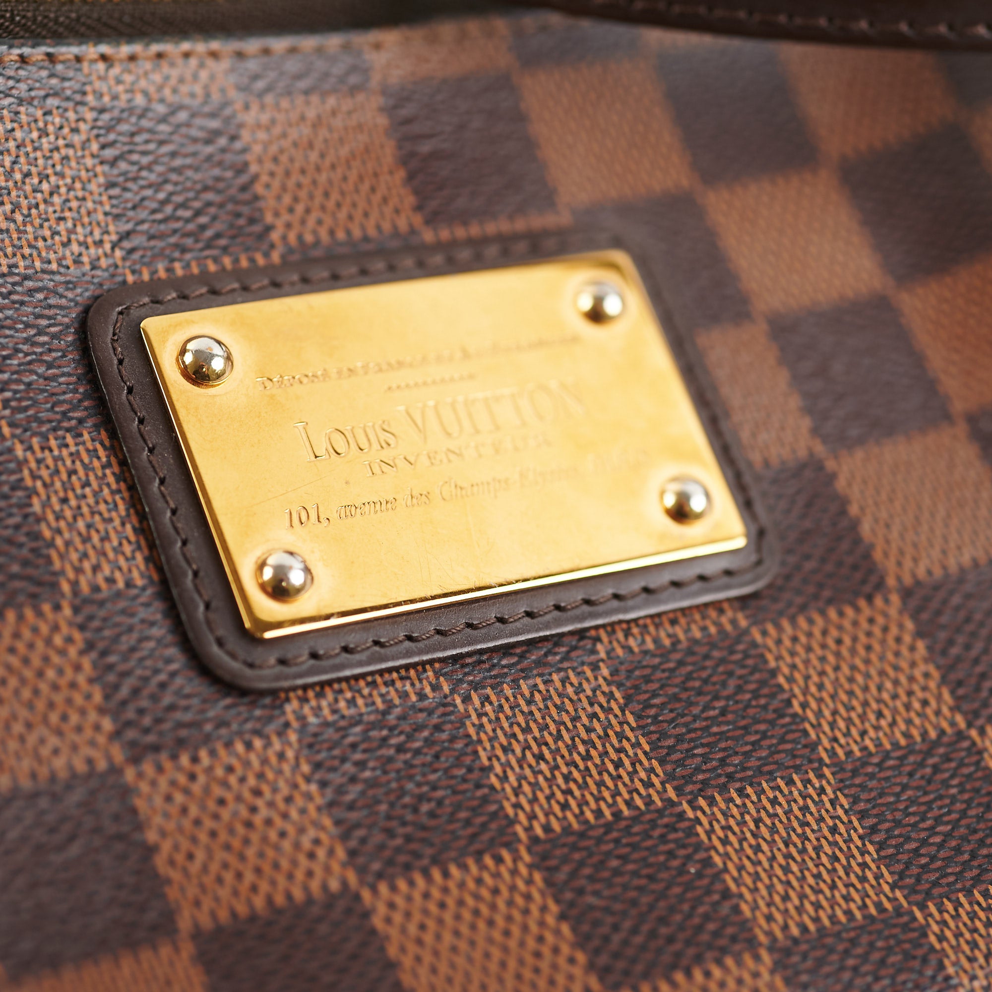 LV Eva Clutch with Chain and Strap in Damier Ebene Canvas GHW – Brands Lover