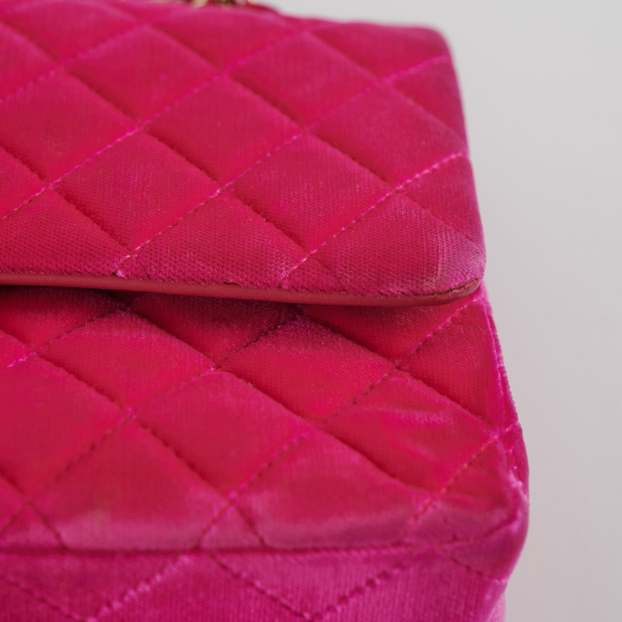 Chanel Neon Pink Velvet Handbag (LoLoBu)