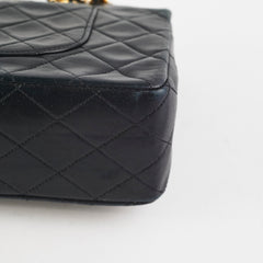 26/7 DOTD- Chanel Vintage Quilted Lambskin Medium/Large Black 24K GHW