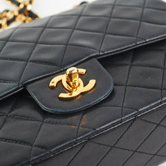 26/7 DOTD- Chanel Vintage Quilted Lambskin Medium/Large Black 24K GHW