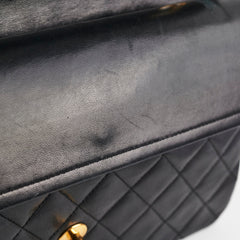 26/7 DOTD- Chanel Vintage Quilted Lambskin Medium/Large Black 24K GHW