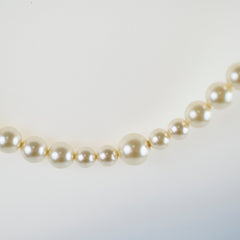 Chanel Pearl Long CC Logo Necklace Costume Jewellery