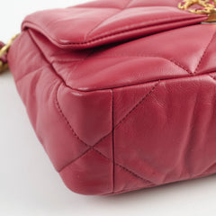 Chanel Small 19 Dark Red 28 Series